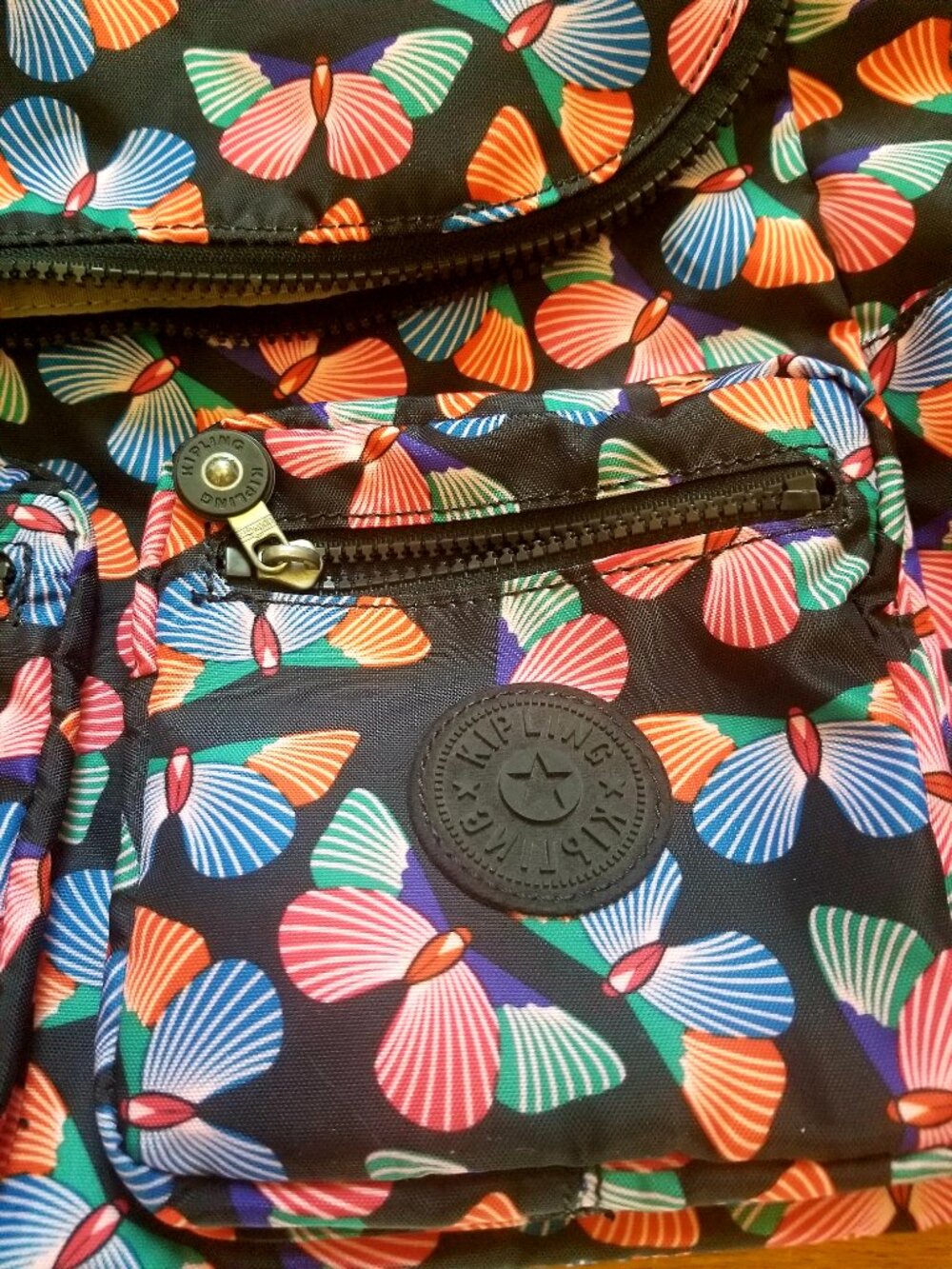 Kipling Butterfly Multi-Pocket Back Pack - Picture 2 of 8